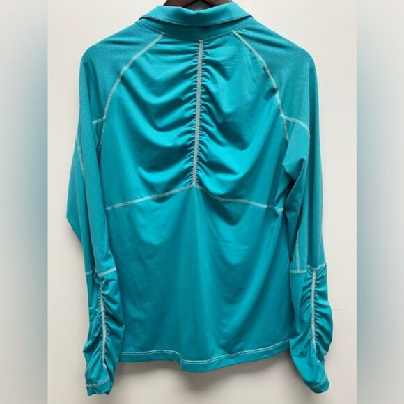 Columbia Womens Top - Teal Half Zip Active Shirt Size XL - Picture 5 of 5